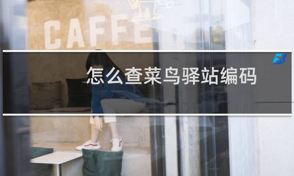 怎么查菜鸟驿站编码