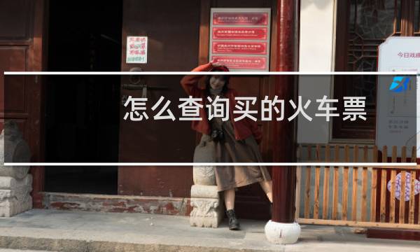 怎么查询买的火车票