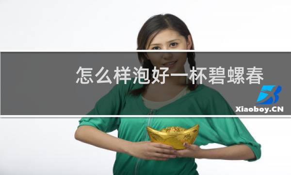 怎么样泡好一杯碧螺春