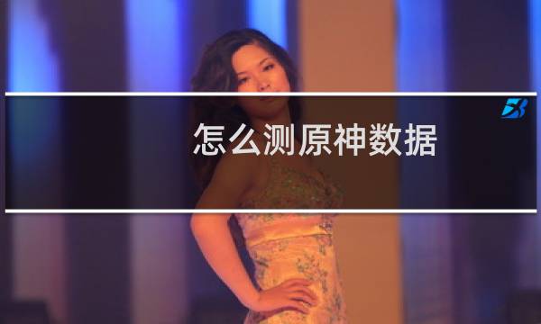 怎么测原神数据