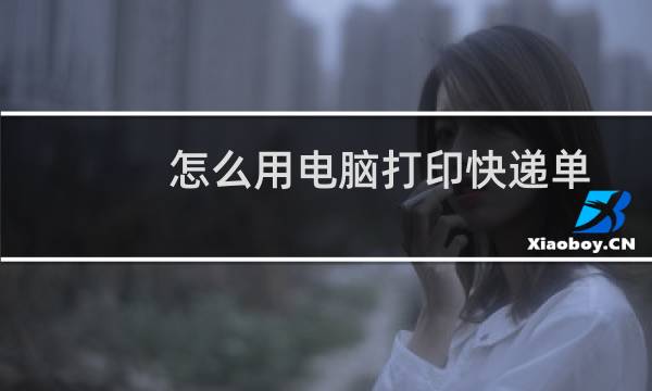怎么用电脑打印快递单