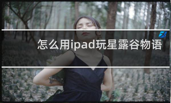 怎么用ipad玩星露谷物语