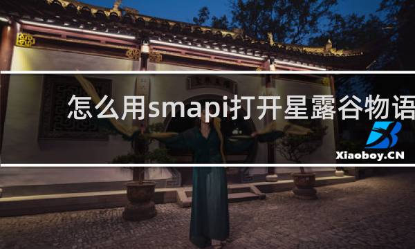 怎么用smapi打开星露谷物语
