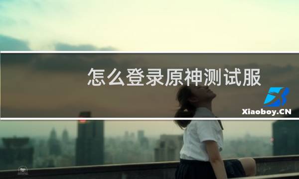 怎么登录原神测试服