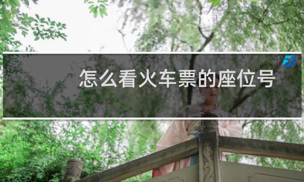 怎么看火车票的座位号