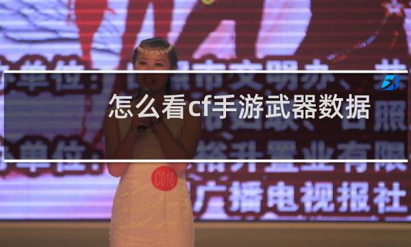 怎么看cf手游武器数据