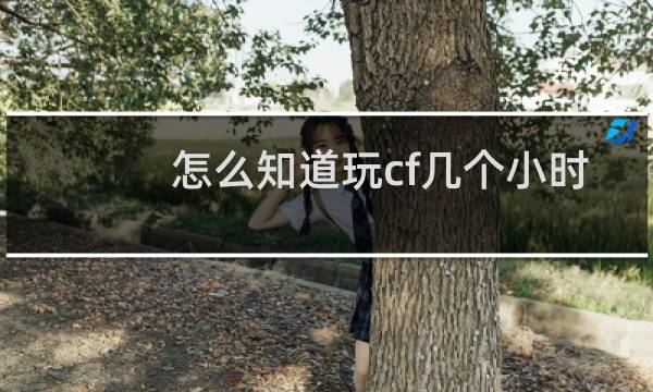 怎么知道玩cf几个小时