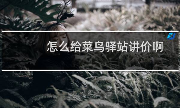 怎么给菜鸟驿站讲价啊