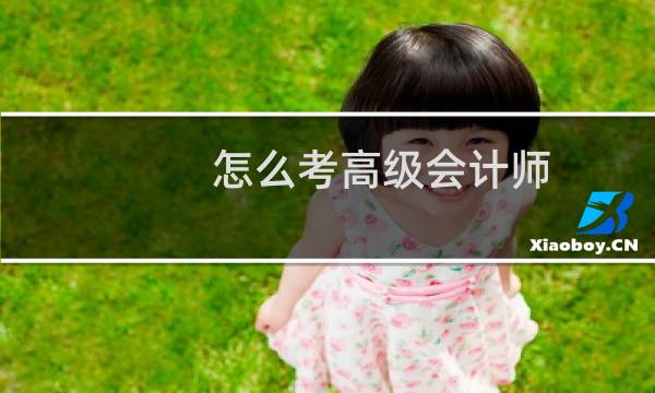 怎么考高级会计师