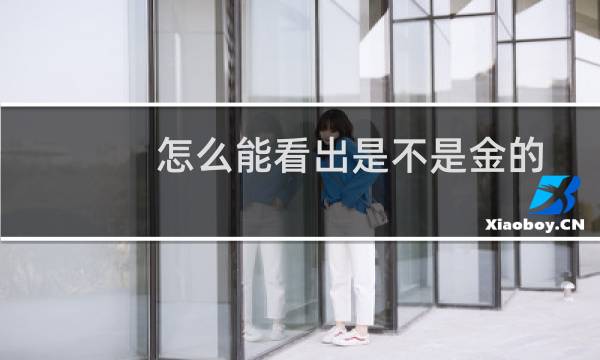 怎么能看出是不是金的