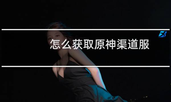 怎么获取原神渠道服