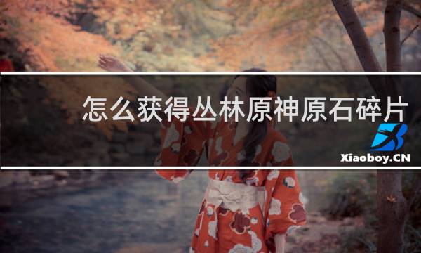 怎么获得丛林原神原石碎片