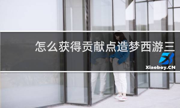 怎么获得贡献点造梦西游三