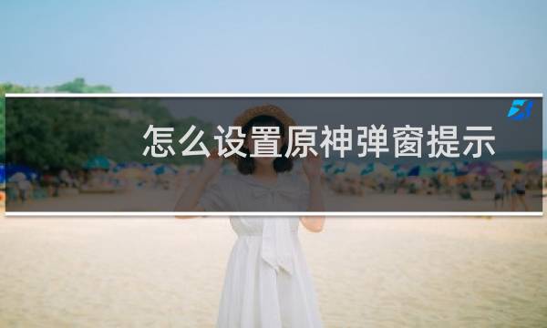 怎么设置原神弹窗提示