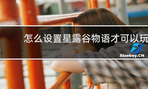 怎么设置星露谷物语才可以玩