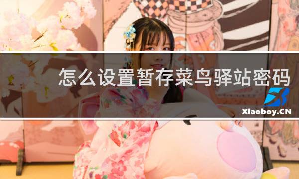 怎么设置暂存菜鸟驿站密码