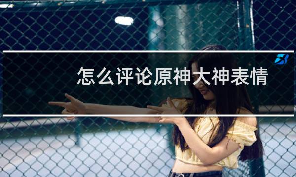 怎么评论原神大神表情