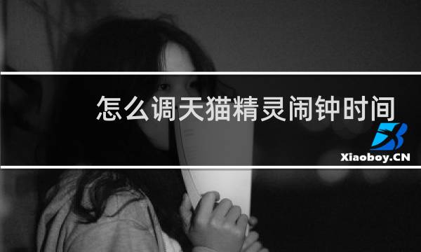怎么调天猫精灵闹钟时间