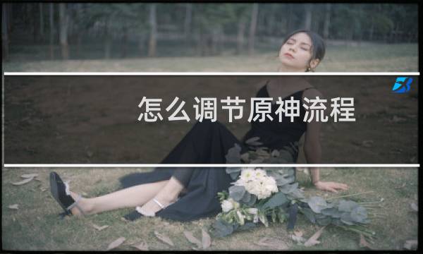 怎么调节原神流程
