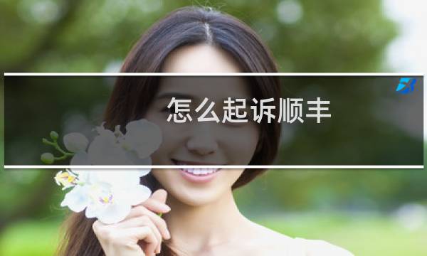 怎么起诉顺丰