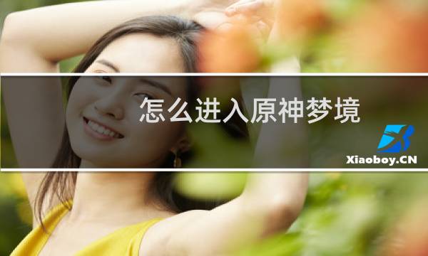 怎么进入原神梦境