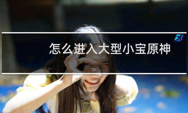 怎么进入大型小宝原神