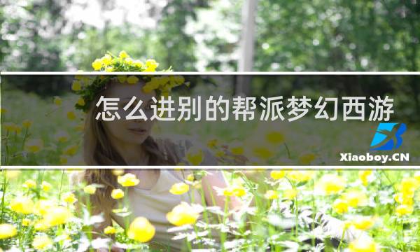 怎么进别的帮派梦幻西游