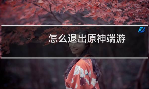 怎么退出原神端游