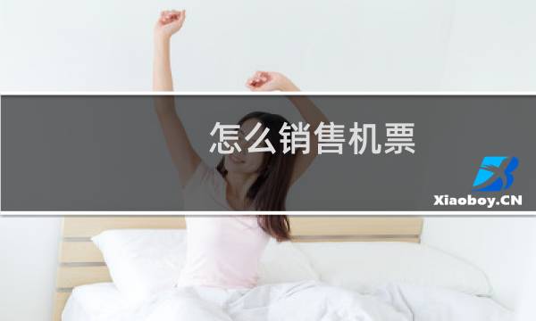 怎么销售机票
