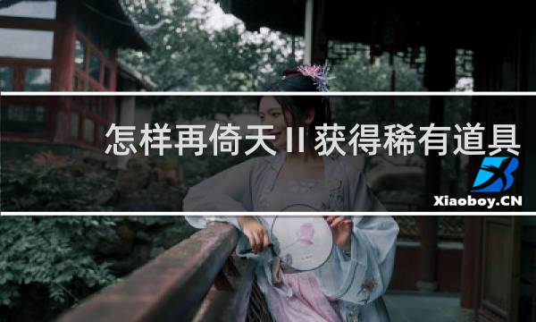 怎样再倚天Ⅱ获得稀有道具