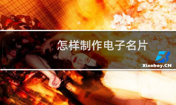 怎样制作电子名片