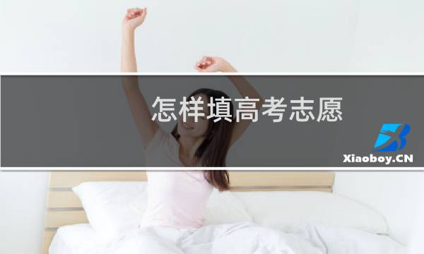 怎样填高考志愿