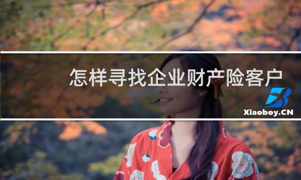 怎样寻找企业财产险客户