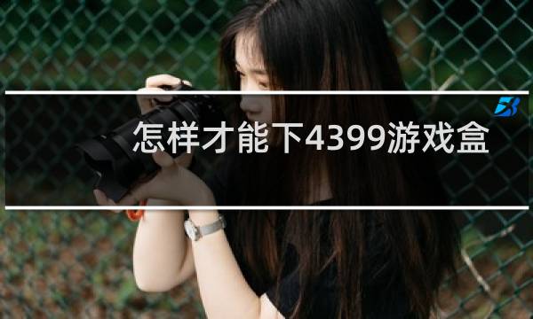 怎样才能下4399游戏盒