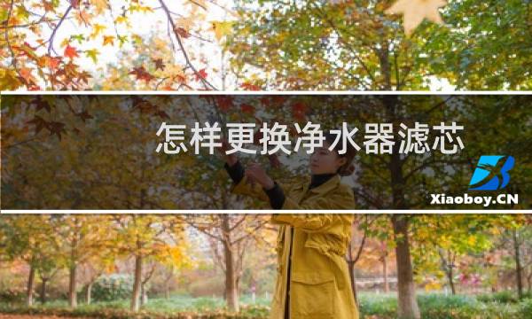 怎样更换净水器滤芯