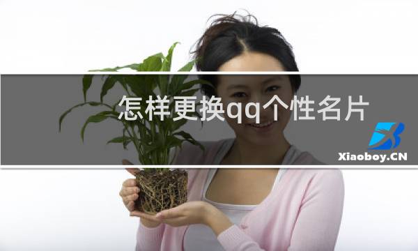 怎样更换qq个性名片