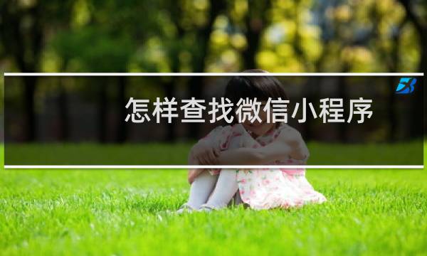 怎样查找微信小程序
