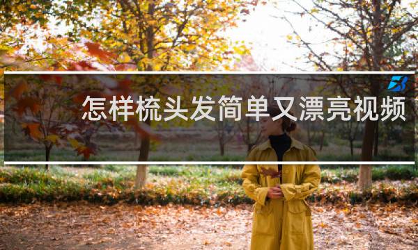 怎样梳头发简单又漂亮视频