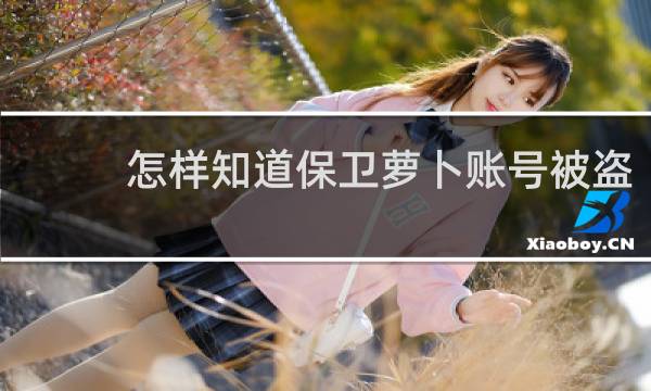 怎样知道保卫萝卜账号被盗