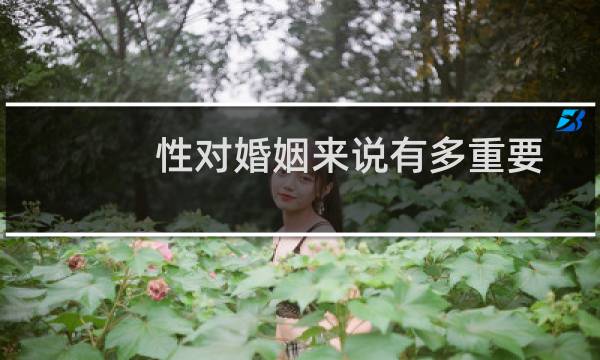 性对婚姻来说有多重要