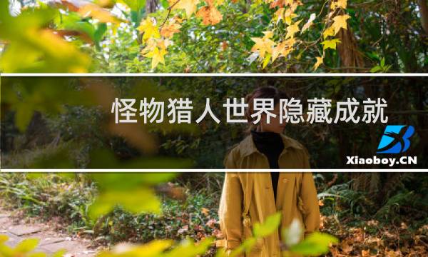 怪物猎人世界隐藏成就