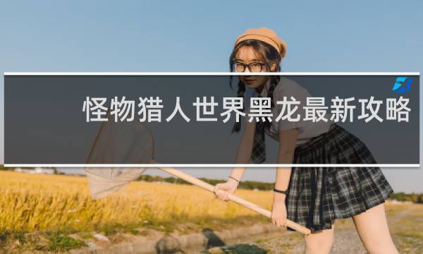 怪物猎人世界黑龙最新攻略