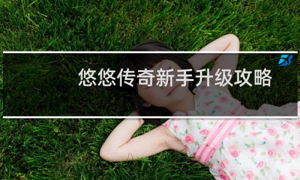 悠悠传奇新手升级攻略