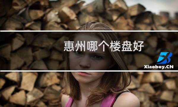 惠州哪个楼盘好