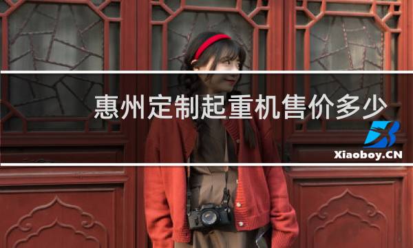 惠州定制起重机售价多少