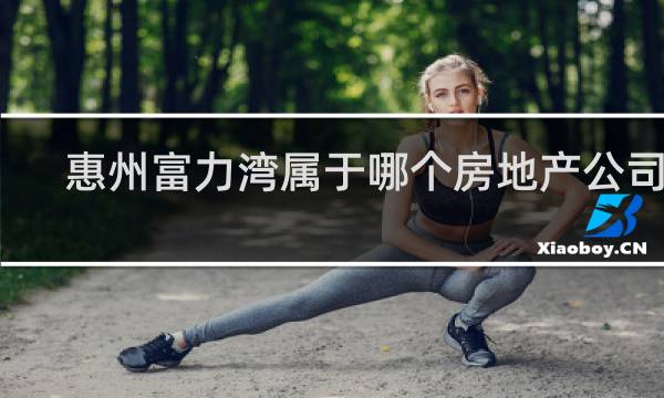 惠州富力湾属于哪个房地产公司的