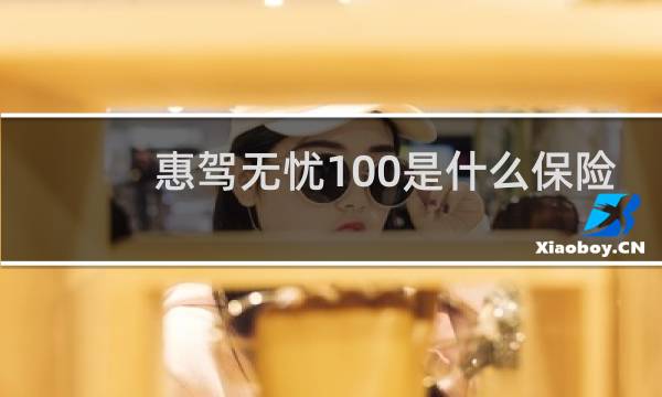 惠驾无忧100是什么保险