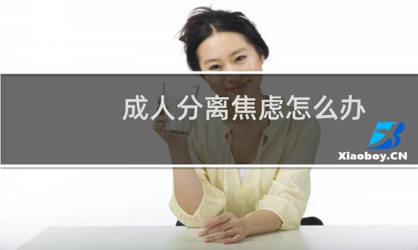 成人分离焦虑怎么办