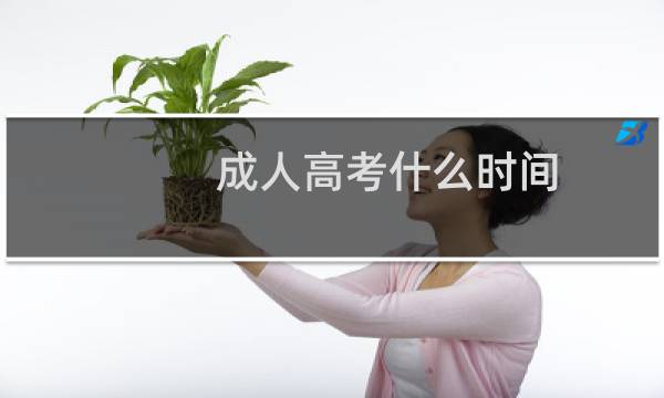 成人高考什么时间