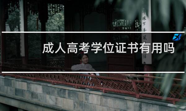 成人高考学位证书有用吗